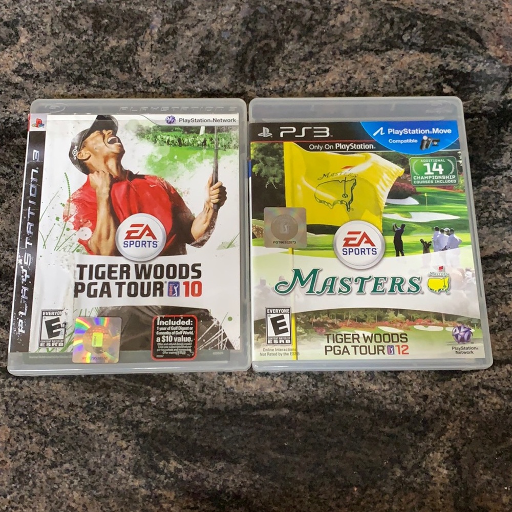 PS3 Tiger Woods PGA Tour 10 and 12